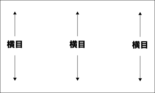 横目用紙説明
